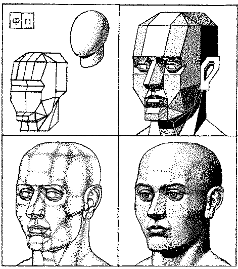 Тени на лице человека как рисовать