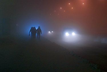полярная ночь в Норильске