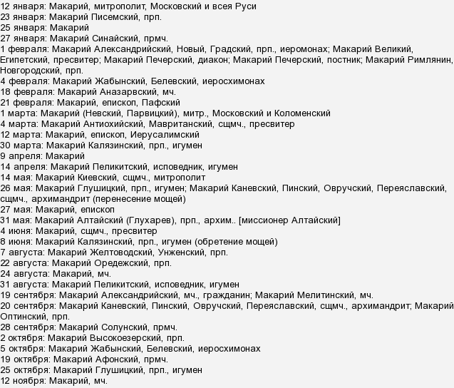 Православный календарь имена август. Именины Макара по церковному календарю. День Макара по церковному.