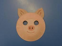 как сделать маску свиньи из одноразовых тарелок, как сделать маску свиньи из одноразовой посуды
