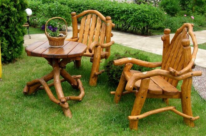 садовая деревянная мебель