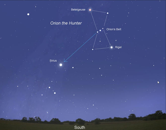 В какое время года и в какой час можно наблюдать созвездие Орион?