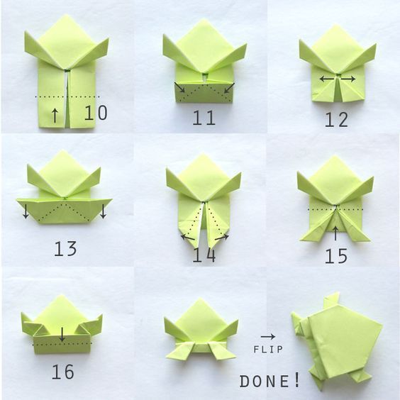 лягушка оригами