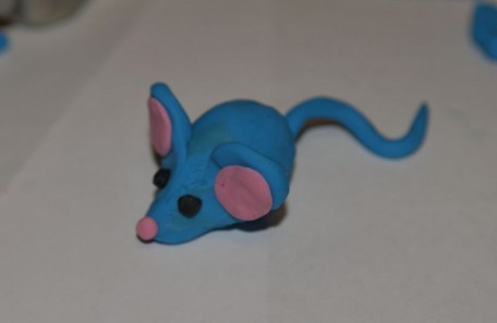 мышь, крыса из пластилина