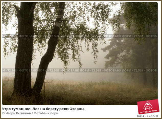 Пейзаж с туманов в Фотобанке Лори