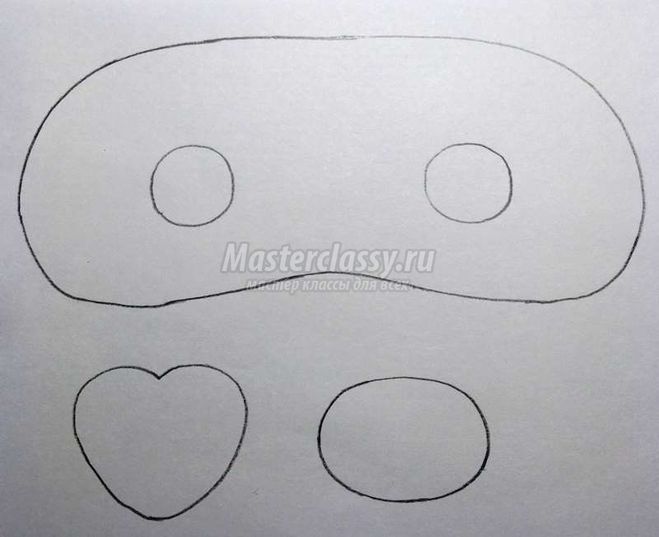маска свиньи и поросенка своими руками из фетра к Новому году и к костюму свиньи